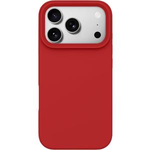 for iPhone 17 Pro Max Genuine Liquid Silicone Case, Stain-Resistant, Heavy Duty Shockproof, Premium Minimalist Basic Matte for Apple Phone Case Slim Fit Cover, 6.9" Screen 2025 - True Red