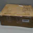 Vanity Desk with Mirror and Lights, 28.4''W Small Makeup Vanity Table with Height-Adjustable Stand, 2 Fabric Drawers Compact Makeup Desk, Gift for Girls, Bedroom Small Space, White