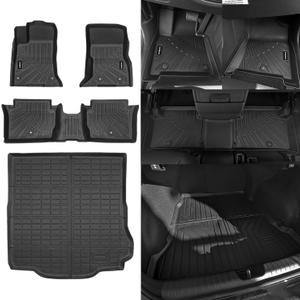 Naibeve Floor Mats for Dodge Charge EV 2024 2025 - All Weather Custom Fit for 2025 Dodge Charge EV Floor Mats Liners Cargo Liner Mat Accessories