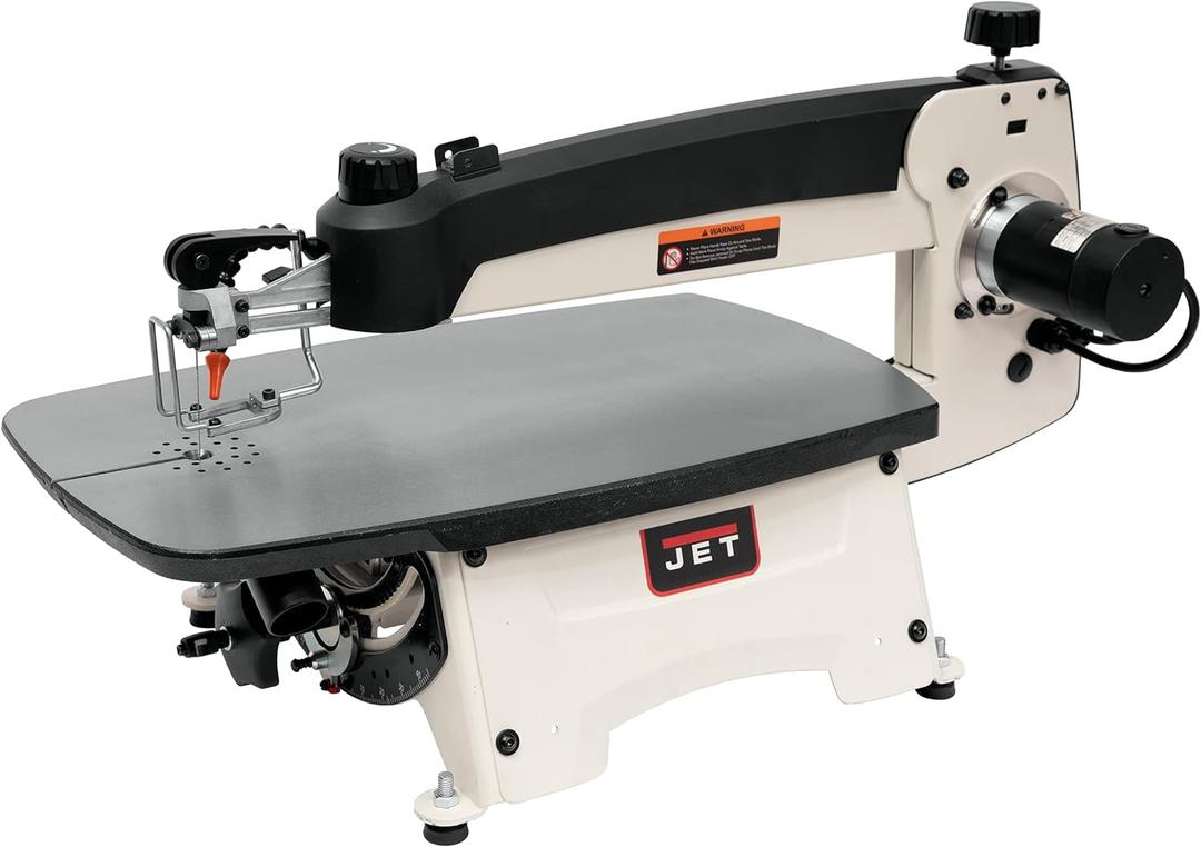 JET 22-Inch Scroll Saw w/ Foot Switch, Variable Speed, 120V 1Ph (JWSS-22B)