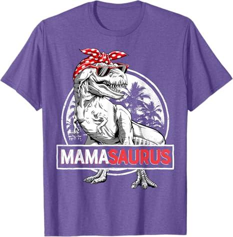 Mamasaurus T rex Dinosaur Funny Mom Mommy T-Shirt, Large