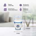 2 x Cremation Urns for Human Ashes Adult Female, Male | Funeral Urn for Ashes for Women, Men | Decorative for Burial, Memorial, Home | Handcrafted Keepsake | Delft Style Blue & White (Small)