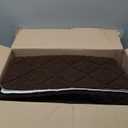 9"X36" Bullnose Stair Treads Carpet Non-Slip for Wooden Steps Indoor, Machine Washable and Reusable with Tape Free Self-Adhesive Back for Pets, Set of 15, Brown