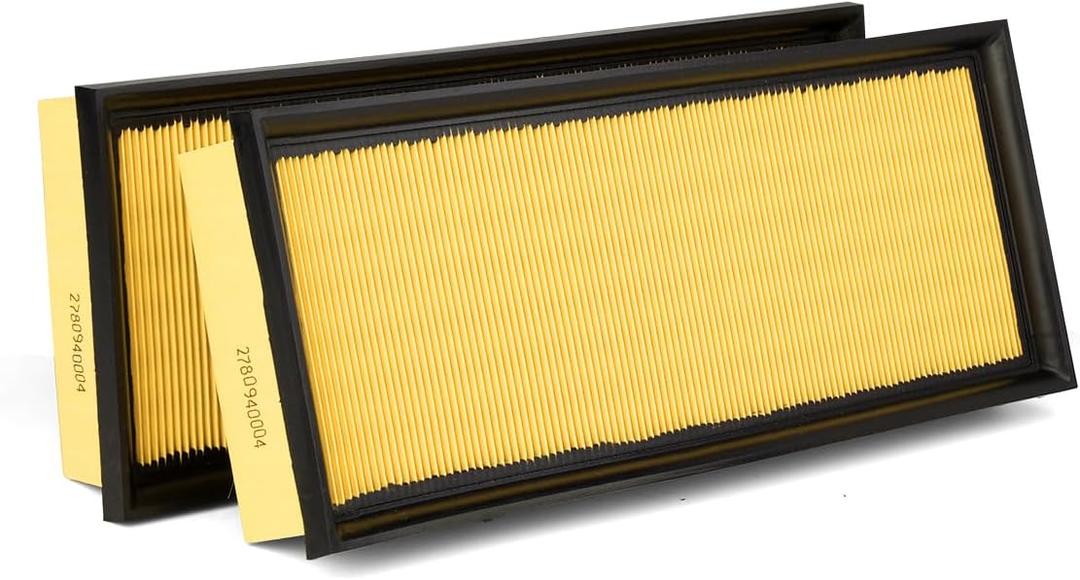 Cartist 2-PC Engine Air Filter Fits for Mercedes-Benz S550 2012-2017, SL550 2013-2020, CLS550, E550, GL450, GL550, GLS550, G63 AMG, GLE63 AMG, S63 AMG, 278-094-00-04