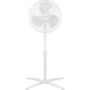 Emerson 16-inch Oscillating Pedestal Fan with Precision 3-Speed Wind Control and Adjustable Tilt and Height, White, FAO1605W