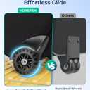 YOREPEK Padded Stroller Bag for Airplane, Fits for Nuna Mixx Next (No Wheel Removal Needed), Rolling Stroller Travel Bag with Upgraded All-Terrain Large Wheels, Mini Pocket for AirTag, Black