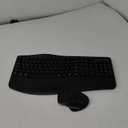 Wireless Keyboard and Mouse Combo, 2.4G Full Size Wave Keys Ergonomic Keyboard with Wrist Rest and 3-Level DPI Adjustable Wireless Ergonomic Mouse for Windows, Mac OS Desktop/Laptop/PC(Black)