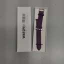 Italy Genuine Leather Bands Women Men Compatible with Apple Watch 38mm 41mm 40mm 42mm 44mm 45mm 46mm 49mm, iWatch Straps Smartwatch Replacement Band for Ultra SE 3/2/1 Series 11 10 9 8 7 6 5 4 3 2 1 (Purple)