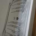 Chende 36''x24'' Bathroom Mirror with Beveled Glass, Elegant Decorative Mirror for Wall Decor, Modern Accent Mirror with Scalloped Frame for Living Room, Dining Room, Entryway, Fireplace, Bedroom