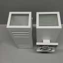 harriet Porch Lights Outdoor Modern - IP64 Waterproof Aluminum and Tempered Glass Cover, 13" Rectangular Up/Down Wall Sconce for Porch, Garage & Patio, Exterior Lighting, White, 2 Pack