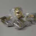 QCAA Traditional Large Oval Turn Cabinet Latch, Solid Brass, 2", for Cupboard & Other Furniture, Polished Brass, 4 Pack, Made in Taiwan