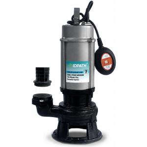 1HP, Max 6500 GPH Sewage Grinder Pump, 115V Trash Pump, 52.5ft Head