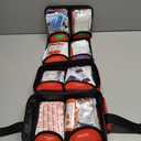 Premium 418-Piece First Aid Kit - MOLLE Compatible, Waterproof & Organized Tear-Resistant Survival Kits for Home, Hiking, Car, Outdoor Emergencies