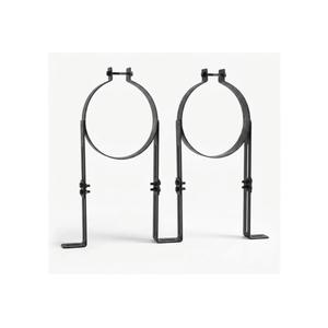 2Pcs 6 Inch Chimney Pipe Support Bracket, Adjustable Stainless Steel Vent Wall Mount Strap, Stove Pipe Clamp Hanger Holder for Single Wall Pipes, Fireplace Vent Secure, Stove Flue Liner Installation