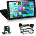 4+64G Android Car Stereo for BMW X1 E84 2009 2010 2011 2012 2013 2014 2015 with Carplay and Android Auto - 10 Inch IPS Touchscreen Radio with 32EQ DSP, WiFi, GPS, Mirror Link + AHD Rear View Camera