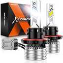 SEALIGHT H13 bulbs, 900% 55,000LM Ultra Brightness h13/9008 bulbs,Real 1:1 Size 6500K Cool white,IP68 waterproof fog bulbs, plug and play,pack of 2