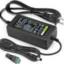 Power Adapter 12V 5A 4A 3A 2.5A 2A 1A AC DC Power Supply Cord Cable 5.5x2.1mm for Sceptre EC Series Monitor,ONN,AOC,Dell,Webcam, Router, Projector, CCTV, Speakers & More 12v 5a Monitor Charger