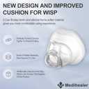 Medihealer 2 Packs Replacement Cushion for Wisp, Nasal Replacement Cushion for Wisp Fabric and Silicone Frame,Not Fit Dreamwisp,Great Value Supplies (M)