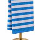 Hand Towel Holder, Stainless Steel Towel Holder Stand for Bathroom, Kitchen Countertop, T-Shaped Hand Towel Rack Stand (Gold, Stainless Steel Base)