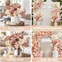 N&T NIETING Baby Breath Flowers Artificial Bulk, 10Pcs Fake Gypsophila Plants Bouquets Flowers Real Touch Faux Babies Breath Arrangement for Home Wedding Party Vase Decoration Fall Pink