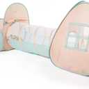 UTEX 3 in 1 Pop Up Play Tent with Tunnel, Ball Pit for Kids, Boys, Girls, Babies and Toddlers, Indoor/Outdoor Playhouse