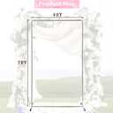 Wedding Arch Backdrop Stand,7x4 FT Metal Arch Backdrop Stand for Ceremony, Stainless Steel Square Backdrop Stand for Parties,Wedding,Birthday,Anniversary,Baby Shower,Garden Decorations