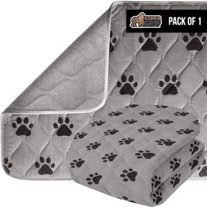 GORILLA GRIP Washable Puppy Pads, 40x26, Slip Resistant Dog Crate Mat, Waterproof Cloth Pee Pad for Training Puppies in Playpen, Reusable Pet Incontinence Blanket, Protects Sofa, Furniture, Floors (40" x 26")