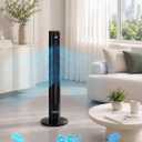 OSTBA 43'' Tower Fan for Bedroom, 85° Oscillating, 12H Timer, with Remote, Medium