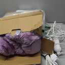 Heated Electric Blanket Queen Size 84''x90'', Dual Controller Soft Flannel with 6 Heat Settings 1-10 Hour Auto Off Large Blanket for Bed - Purple