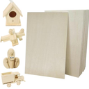 RMSPO 32 Pcs Basswood Sheets,4 x 6 x 1/16 Inch Thin Unfinished Wood Sheet for Craft,Wooden DIY Ornaments,Crafting Planks, Laser Cutting& Engraving 2 Pack