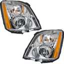 labwork HID Headlights Assembly Replacement for DTS 2008-2011 4.6L Projector Headlamp Passenger & Driver Side 20861482 20861481