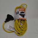 Prime EC600725K 25' 14/3 SJTW Yellow Triple-Tap Outdoor Extension Cord