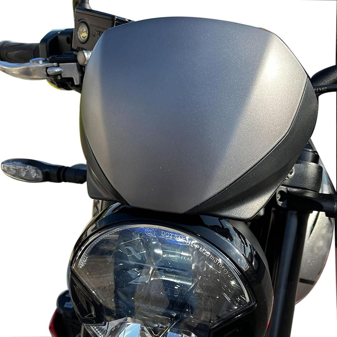 Motorcycle Windshield Windscreen fit for Triu-mph Trident 660 Trident660 Trident-660 2021 2022 2023 2024 2025 Motorcycle Accessories Wind Deflectors (Titanium)