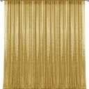 10×10FT Gold Sequin Backdrop Curtain, Photography Backdrop Glitter Curtains Fabric Background for Wedding Party Decor