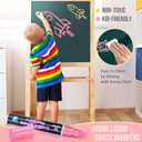 IJIANG Window Liquid Chalk Markers Washable - Pastel 8 Colors - 10mm Jumbo Chalk Marker Pens Erasable for Christmas Gifts, Cars Decorations, Glass, Blackboard, Bistro, Chalkboard, Wedding Signs