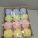 Pastel Christmas Tree Ornaments Decorations, 12 Pcs 3.1 Inch Macaron Shatterproof Foam Christmas Ball Ornaments Set, Christmas Tree Hanging Pendants Xmas Tree Decoration