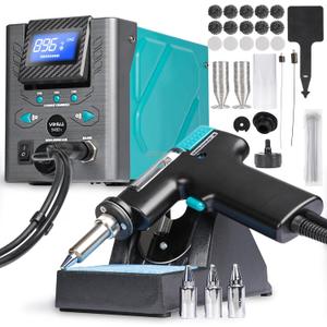 YIHUA 948D-I Desoldering Station 110W High Performance ESD-Safe with Temperature Control 716-896F Adjustable, 3 Pre-set Channels, C/F Conversion, Auto Stand-by, Sleep Mode