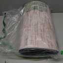 KIMODE Anti Fatigue Kitchen Mats for Floor 2 Piece, Cushioned Abstract Kitchen Rugs, Memory Foam Kitchen Floor Mats, Standing Desk Mats for Laundry, Office, Sink Light Brown Multi 17"x47"+17"x29"