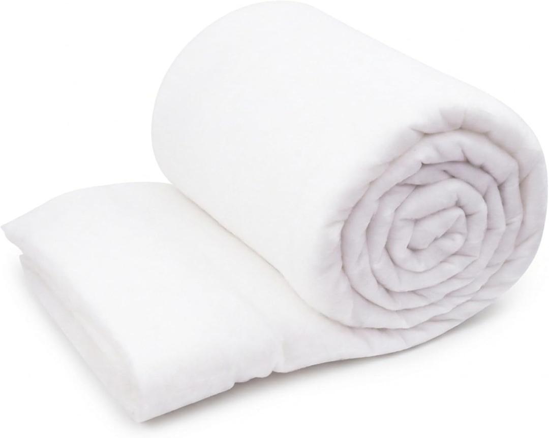 Upholstery Batting - 1/2 inch Thick Polyester Batting for Cushions, High Loft Cushion Wrap & Furniture Padding - 36" x 3 Yds - Super Soft Polyfill Batting for DIY, Sofa & Chair Repair