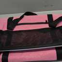 GAPZER Cat Carrier 18x11x11 Delta Airline Approved, Easy Load Soft Pet Plane Travel Bag 15 pounds, Teacup Dog Crate 12 lbs, Yorkie Kennel Carrying Case, Kitten Toy Poodle Mesh Cage up to 20lbs Pink (Medium)