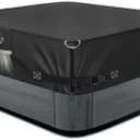 1000N Tearing Strength Hot Tub Cover Protector 96 x 96 inch fits 95 x 95, 94 x 94, 93 x 93 or 92 x 92 inch Square SPA, Hot Tub Covers Replacement-Black