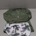 Girls Rash Guard Swimsuit Half-Zip Long Sleeve Modest Bathing Suit with Chest Padding 2Pcs Teen Girl Swimwear UPF 50+ (15-16 Years, Green)