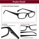 Kerecsen Reading Glasses 5 Pairs Fashion Ladies Readers Spring Hinge with Pattern Print Eyeglasses for Women (Mix Color -4, 1.25)