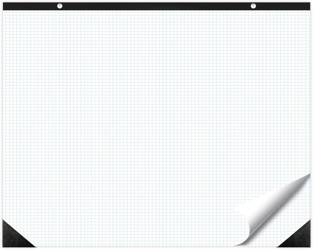 gisgfim Large Engineering Graph Paper 22x17 in Sturdy Graph Desk Pad 1/4 in Quad Grid Blueprint Paper Giant Drafting Pad Sketching Graph Paper for Engineer Architect Designer Mathematician Draftsman