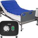 Vive Full Alternating Air Pressure Mattress System for Hospital & Home Bed - Low Air Loss Pressure Relief Pad for Bed Sores - Medical Grade Inflatable Device for Elderly, Bariatric (1)