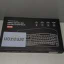 Wireless Keyboard and Mouse Combo, 2.4G Full Size Wave Keys Ergonomic Keyboard with Wrist Rest and 3-Level DPI Adjustable Wireless Ergonomic Mouse for Windows, Mac OS Desktop/Laptop/PC(Black)