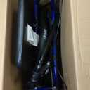 Drive Medical Rollator Walker with Seat - Stable Mobility Support - Height Adjustable - Durable Steel Frame Construction - Smooth 7.5" Wheels - Foldable - 350 Lb Limit - Blue