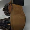 Rollda Kids Cowboy Boots for Boys Girls Western Square Toe Cowgirl Boots with Walking Heel (Toddler/Little Kid/Big Kid) (Black/Tan), 9