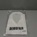 Men's Short Sleeve Button Down Shirt Cuban Collar Anti-Wrinkle Shirt Casual Summer Beach Shirt (Large, White)