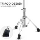 Snare Drum Stand Snare Stand with Drumstick Holder and a Pair of 5A Drum Sticks Fit for 8 to 15 Inch Snare Drum and Practice Pad, Adjustable Height 15.8 to 22.8 Inches for Drum Beginners